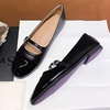 image:imageHee grand Buckle Flats for Women Ballet Flats with Strap Mary Jane Flats Round Toe Sparkly Rhinestone Dress ShoesBlack