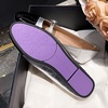 image:imageHee grand Buckle Flats for Women Ballet Flats with Strap Mary Jane Flats Round Toe Sparkly Rhinestone Dress ShoesSilver