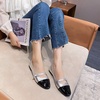 image:imageHee grand Buckle Flats for Women Ballet Flats with Strap Mary Jane Flats Round Toe Sparkly Rhinestone Dress ShoesSilver