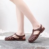 image:imageHee grand Crystal Jelly Heel Sandals for Women Summer Beach Jelly Shoes  Casual Sandals057coffee