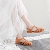 image:imageHee grand Crystal Jelly Heel Sandals for Women Summer Beach Jelly Shoes  Casual Sandals057orange