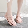 image:imageHee grand Crystal Jelly Heel Sandals for Women Summer Beach Jelly Shoes  Casual Sandals057pink