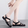 image:imageHee grand Crystal Jelly Heel Sandals for Women Summer Beach Jelly Shoes  Casual SandalsAblack