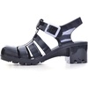image:imageHee grand Crystal Jelly Heel Sandals for Women Summer Beach Jelly Shoes  Casual SandalsHeelblack
