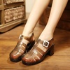 image:imageHee grand Crystal Jelly Heel Sandals for Women Summer Beach Jelly Shoes  Casual SandalsHeelshiny Black