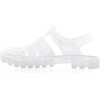 image:imageHee grand Crystal Jelly Heel Sandals for Women Summer Beach Jelly Shoes  Casual SandalsJelly Clear White