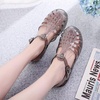 image:imageHee grand Crystal Jelly Heel Sandals for Women Summer Beach Jelly Shoes056black