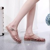 image:imageHee grand Crystal Jelly Heel Sandals for Women Summer Beach Jelly Shoes056gold
