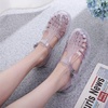 image:imageHee grand Crystal Jelly Heel Sandals for Women Summer Beach Jelly Shoes056silver