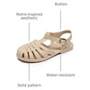 image:imageHee grand Crystal Jelly Heel Sandals for Women Summer Beach Jelly Shoes057beige
