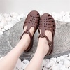 image:imageHee grand Crystal Jelly Heel Sandals for Women Summer Beach Jelly Shoes057coffee