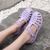 image:imageHee grand Crystal Jelly Heel Sandals for Women Summer Beach Jelly Shoes057purple