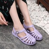 image:imageHee grand Crystal Jelly Heel Sandals for Women Summer Beach Jelly Shoes057purple