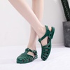 image:imageHee grand Crystal Jelly Heel Sandals for Women Summer Beach Jelly Shoes058green
