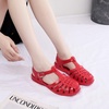 image:imageHee grand Crystal Jelly Heel Sandals for Women Summer Beach Jelly Shoes058red