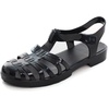 image:imageHee grand Crystal Jelly Heel Sandals for Women Summer Beach Jelly ShoesAblack