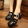 image:imageHee grand Crystal Jelly Heel Sandals for Women Summer Beach Jelly ShoesHeelblack