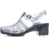 image:imageHee grand Crystal Jelly Heel Sandals for Women Summer Beach Jelly ShoesHeelshiny Black