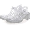 image:imageHee grand Crystal Jelly Heel Sandals for Women Summer Beach Jelly ShoesHeelwhite