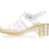 image:imageHee grand Crystal Jelly Heel Sandals for Women Summer Beach Jelly ShoesHeelyellow