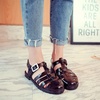 image:imageHee grand Crystal Jelly Heel Sandals for Women Summer Beach Jelly ShoesJelly Black