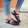 image:imageHee grand Crystal Jelly Heel Sandals for Women Summer Beach Jelly ShoesJelly Black