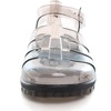 image:imageHee grand Crystal Jelly Heel Sandals for Women Summer Beach Jelly ShoesJelly Clear Black
