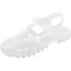 image:imageHee grand Crystal Jelly Heel Sandals for Women Summer Beach Jelly ShoesJelly Clear White