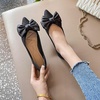 image:imageHee grand Flat Shoes for Women Elegant BowKnot Pointed Toe Ballet Flats Comfortable Office Work Shoes Dress ShoesAblack