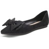 image:imageHee grand Flat Shoes for Women Elegant BowKnot Pointed Toe Ballet Flats Comfortable Office Work Shoes Dress ShoesAblack