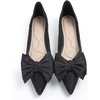 image:imageHee grand Flat Shoes for Women Elegant BowKnot Pointed Toe Ballet Flats Comfortable Office Work Shoes Dress ShoesAblack