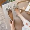 image:imageHee grand Flat Shoes for Women Elegant BowKnot Pointed Toe Ballet Flats Comfortable Office Work Shoes Dress ShoesAlight Blue