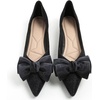 image:imageHee grand Flat Shoes for Women Elegant BowKnot Pointed Toe Ballet Flats Comfortable Office Work Shoes Dress ShoesBblack
