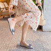 image:imageHee grand Flat Shoes for Women Elegant BowKnot Pointed Toe Ballet Flats Comfortable Office Work Shoes Dress ShoesBlight Blue