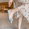 image:imageHee grand Flat Shoes for Women Elegant BowKnot Pointed Toe Ballet Flats Comfortable Office Work Shoes Dress ShoesClight Blue
