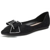 image:imageHee grand Flat Shoes for Women Elegant BowKnot Pointed Toe Ballet Flats Comfortable Office Work Shoes Dress ShoesDblack
