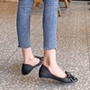 image:imageHee grand Flat Shoes for Women Elegant BowKnot Pointed Toe Ballet Flats Comfortable Office Work Shoes Dress ShoesDblack