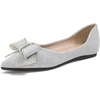image:imageHee grand Flat Shoes for Women Elegant BowKnot Pointed Toe Ballet Flats Comfortable Office Work Shoes Dress ShoesDlight Blue