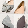 image:imageHee grand Flat Shoes for Women Elegant BowKnot Pointed Toe Ballet Flats Comfortable Office Work Shoes Dress ShoesDlight Blue