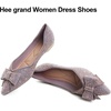 image:imageHee grand Flats for Women Pointed Toe Bowknot Crystals Shoes Glittering Rhinestone Wedding Dress Shoes469purple