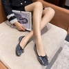 image:imageHee grand Flats for Women Sparkly Sequin Dress Shoes Cute Bowknot Square Toe Comfortable Slip On Ballet FlatsBlack