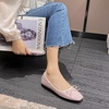 image:imageHee grand Flats for Women Sparkly Sequin Dress Shoes Cute Bowknot Square Toe Comfortable Slip On Ballet FlatsPink