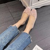 image:imageHee grand Flats for Women Sparkly Sequin Dress Shoes Cute Bowknot Square Toe Comfortable Slip On Ballet FlatsPink