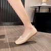 image:imageHee grand Flats for Women Square Toe Slip On Ballet Flats Elegant Pearl Comfortable Low Heel Dress Shoes Soft Walking ShoesBrown
