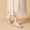 image:imageHee grand Foldable Flats for Women Classic Square Toe Ballet Shoes Cute BowKnot Patent Leather Dress Shoes Comfort Womens FlatsApricot