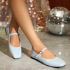 image:imageHee grand Leather Mary Jane Shoes for Women Dressy Square Toe Ballet Flats with Strap Comfortable Walking Shoes Soft Leather Dress Shoes462light Blue