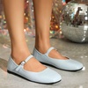 image:imageHee grand Leather Mary Jane Shoes for Women Dressy Square Toe Ballet Flats with Strap Comfortable Walking Shoes Soft Leather Dress Shoes462light Blue