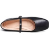 image:imageHee grand Leather Mary Jane Shoes for Women Dressy Square Toe Ballet Flats with Strap Comfortable Walking Shoes Soft Leather Dress Shoes484black