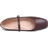 image:imageHee grand Leather Mary Jane Shoes for Women Dressy Square Toe Ballet Flats with Strap Comfortable Walking Shoes Soft Leather Dress Shoes484coffee