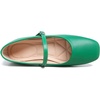 image:imageHee grand Leather Mary Jane Shoes for Women Dressy Square Toe Ballet Flats with Strap Comfortable Walking Shoes Soft Leather Dress Shoes484green